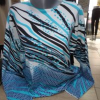 меки блузки в четири десен-големи размери , снимка 12 - Блузи с дълъг ръкав и пуловери - 38734712