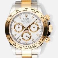 Мъжки луксозен часовник Rolex Daytona Two-tone White dial 116503, снимка 1 - Мъжки - 41555630