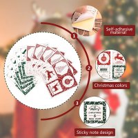 Нови 30 броя Самозалепващи се коледни етикети / стикери за подаръци опаковане Коледа, снимка 3 - Други стоки за дома - 39146996