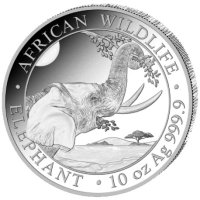 Сребро 10 oz Сомалийски Слон 2023, снимка 1 - Нумизматика и бонистика - 41525309