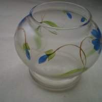 19 ти век стъклена ваза с имайл  , снимка 4 - Други ценни предмети - 41819072