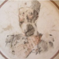 Царство България-стара порцеланова чиния портрет Фердинанд, снимка 2 - Антикварни и старинни предмети - 35681959