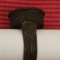 Стар възрожденски, болярски пръстен 19 век. , снимка 5 - Антикварни и старинни предмети - 44355253