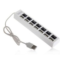 Разклонител USB HUB, хъб с ключ, 7xUSB, 0,5m, снимка 1 - Други - 42696129