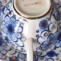 Руски порцелан сет за чай ЛФЗ, снимка 3 - Чаши - 39367367