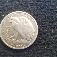 Сребърна монета долар half 1944, снимка 2 - Нумизматика и бонистика - 39887012