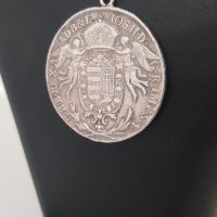 Рядка и стара сребърна монета с верижка Hungary 1/2 Thaler 1787  , снимка 14 - Нумизматика и бонистика - 40371479