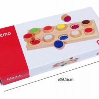 GOKI MEMО Дървен сортер по метод Монтесори за сензорика и сетивност дървени играчки, снимка 2 - Образователни игри - 36449890