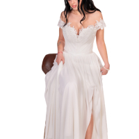 Сватбена / булчинска рокля в цвят Айвъри, снимка 11 - Сватбени рокли - 44823518