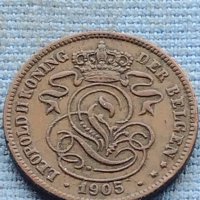 Монета 2 цента 1905г. Белгия крал Леополд втори 34853, снимка 6 - Нумизматика и бонистика - 42730246
