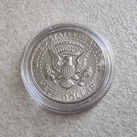 Оригинална монета. САЩ. Половин американски долар  от 1971  . С образа на  JF Kenedi., снимка 2 - Нумизматика и бонистика - 28855445