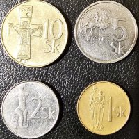 Лот стари монети от Словакия, снимка 1 - Нумизматика и бонистика - 40002101