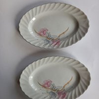 Две красиви елипсовидни чинии , снимка 1 - Чинии - 40612582