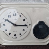 ПОРЦЕЛАНОВ, Стар, арт, винтидж, ретро, старинен порцеланов часовник KIENZLE, made in Germany, снимка 2 - Стенни часовници - 40699511