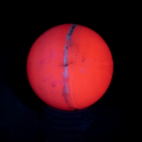 Сфера от флуоресцентен манганокалцит 50mm, снимка 1 - Други ценни предмети - 36050190