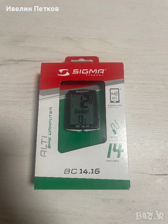 Велокомпютър SIGMA SPORT BC 14.16, снимка 1