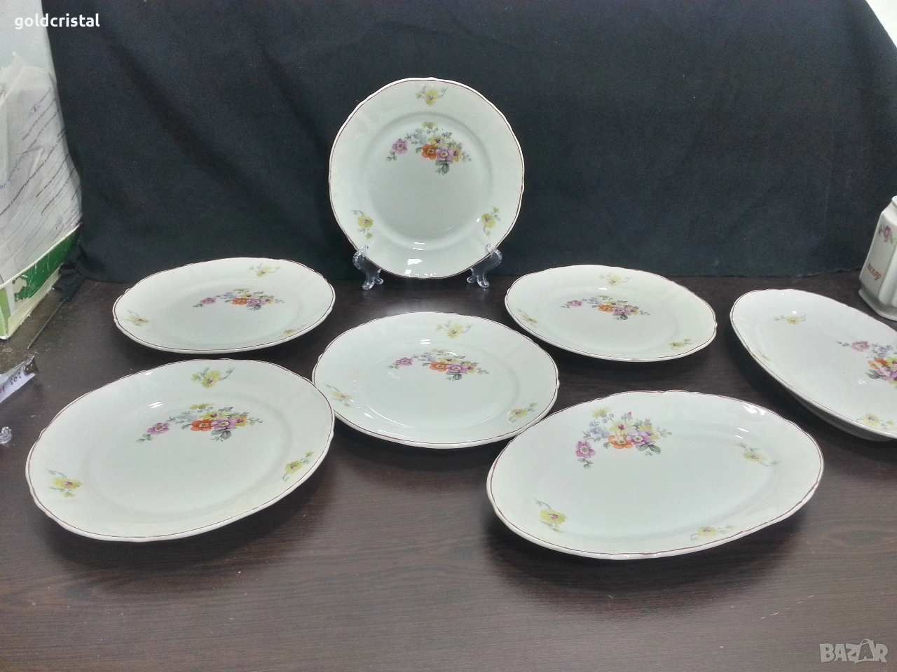 Стар български порцелан чинии , снимка 1