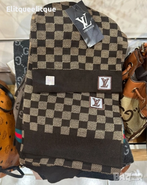 шапка и шал Louis Vuitton , снимка 1