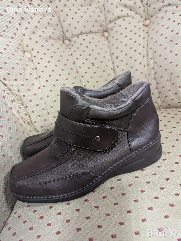 дамски боти естествена кожа , снимка 1