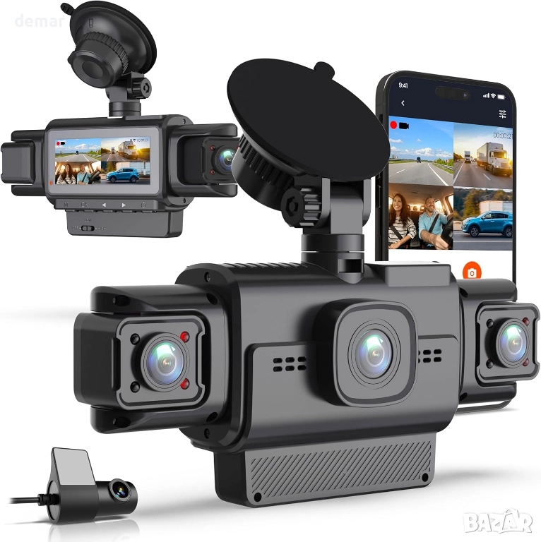 RexingUSA R4-RD 4-канален видеорегистратор, 1080p Full HD, 170° ъгъл, снимка 1