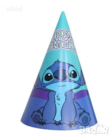 Стич stitch и Лило Lilo картонена Голяма парти шапка шапки рожден ден, снимка 1