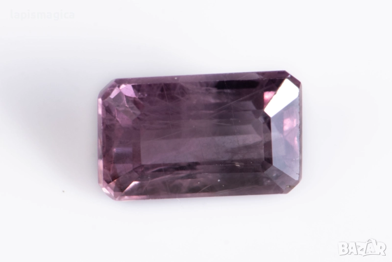 Виолетов сапфир 0.97ct октагон шлифован нагряван, снимка 1