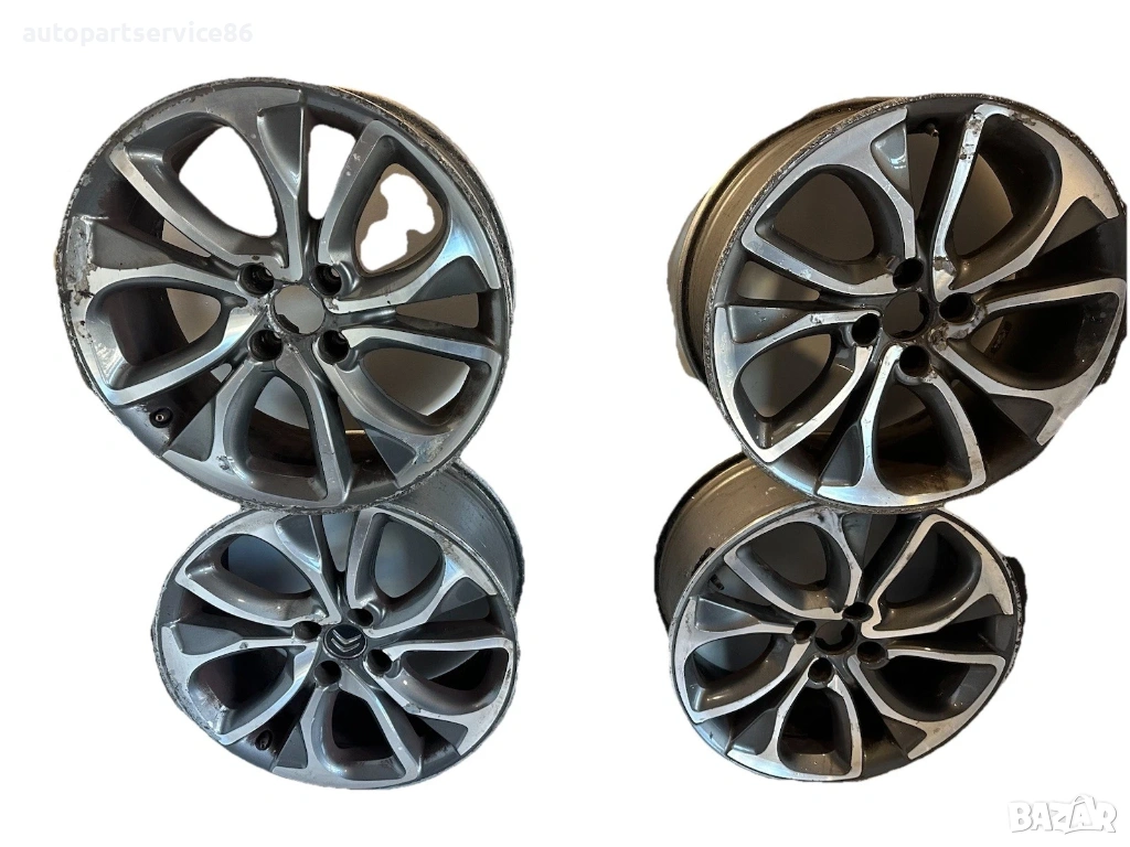 Алуминиева джанта 7.5x18 цола, ET29, оригинална (OEM), с номер 9688904377 за Citroën DS4 2011, снимка 1