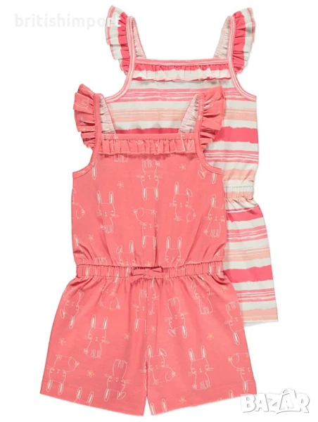 Комплект гащеризони за момиче George, размер 4-5 г, 110 см, снимка 1