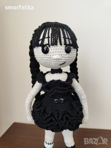 Плетена кукла Уенсдей Адамс, снимка 1