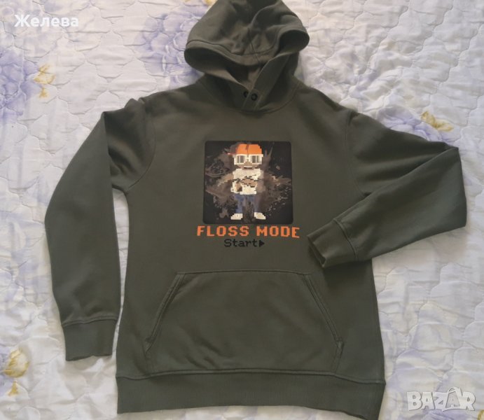 Детски суитчър, джинси и долнище за 13-14г. момче.Цвят- военно зелено, резидаво зелено, снимка 1