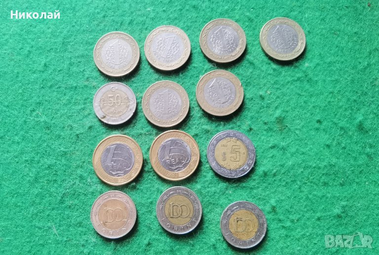 Лот биметални монети , снимка 1