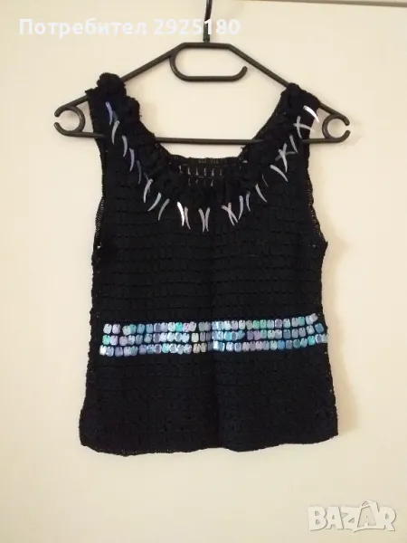 Топ с декорация S , S/M , снимка 1