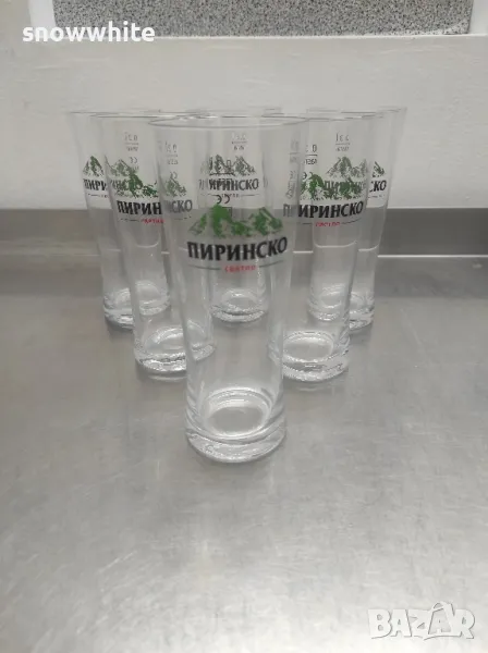 Чаши за бира Пиринско - 300 мл - 5 броя , снимка 1