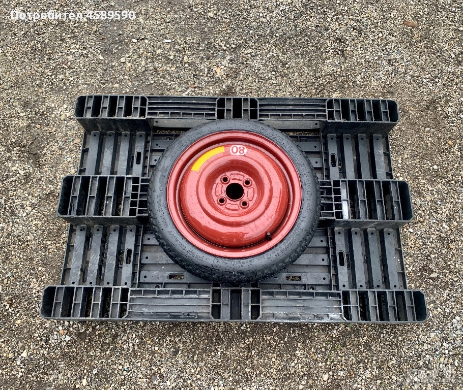 Оригинална патерица/резервна гума 15цола 4x100 за Honda Jazz,Mitsubishi Colt,Spacestar, снимка 1