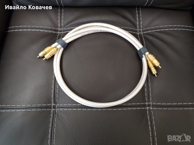 Atlas Equator Achromatic MK II, WhatHiFi 5*, кабел/интерконект, 2х1м. , RCA to RCA, Като Нов, снимка 1