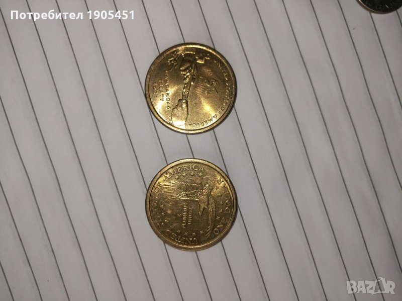 1 долар САЩ коледен юбилеен 2001г., снимка 1