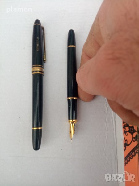 Стари позлатени писалки с иридиев връх, снимка 1
