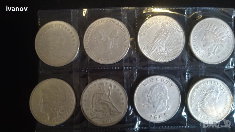 Лот американски сребърни долари /реплика/, снимка 1