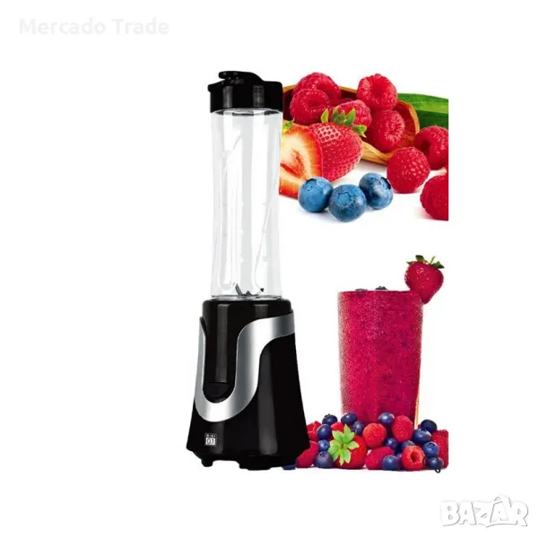 Блендер с чаша Mercado Trade, 600мл, Черен, снимка 1