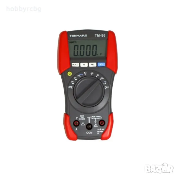 Мултиметър, AC/DC V, A, R, Hz, отговарящ на стандарт EN 61010-1, сертификат за калибрация, снимка 1