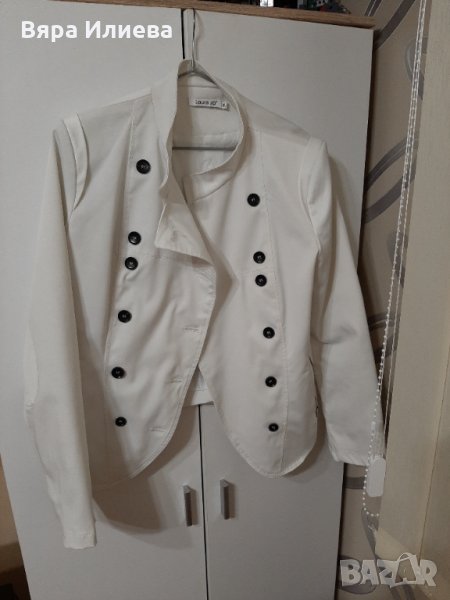 Страхотно бяло сако XL, снимка 1