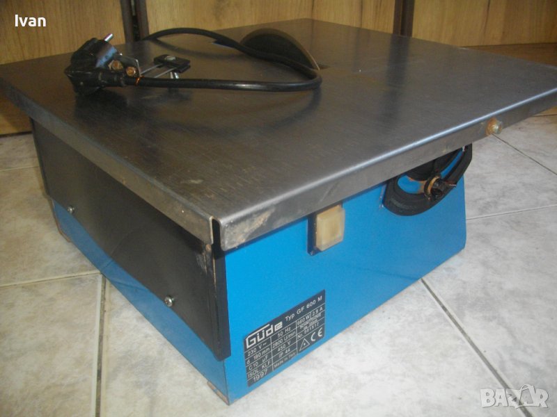 660W/2,9A/ф180мм-Made in ITALY-ОРИГИНАЛНА Ел.Машина Рязане 35мм Плочки/Плочи-Професионална-ПочтиНова, снимка 1