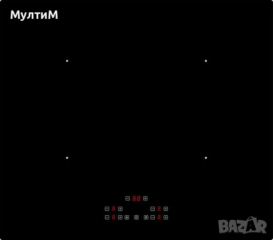 Индукционен плот за вграждане Exquisit 4-ка, снимка 1