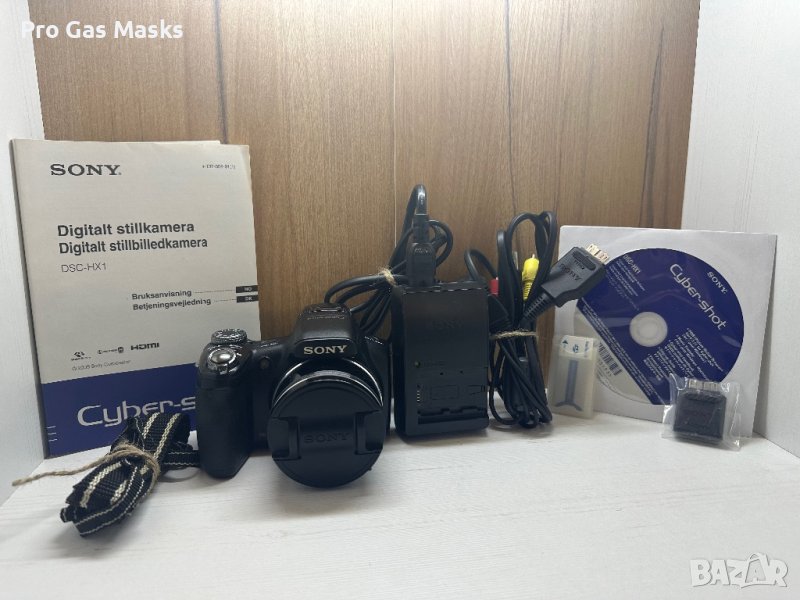 Професионален Фотоапарат Сони Sony DSC-HX1 само за 200 лв Пълен комплект , снимка 1
