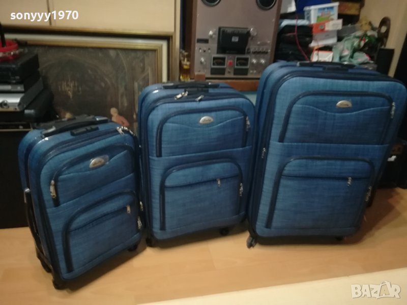 ТРИ КУФАРА-СИН ДЕНИМ 1708230822, снимка 1