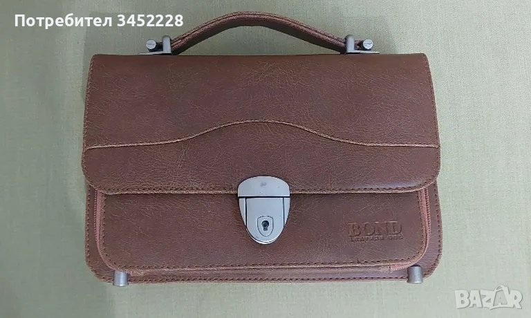 чантичка мъжка борсета естествена кожа за ценители , снимка 1