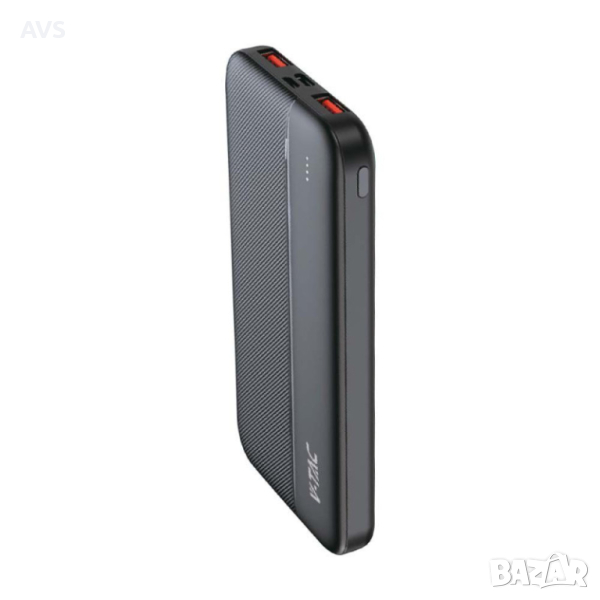 Външна батерия 10000 mah Power Bank V-TAC черна, снимка 1