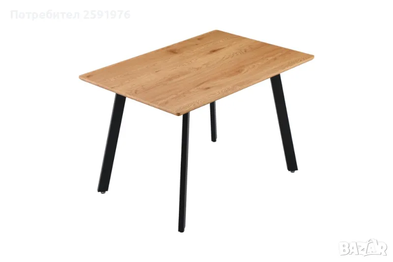 Трапезна маса Puzzle-home Toafel, MDF, Метал, 120x80x75cm, снимка 1