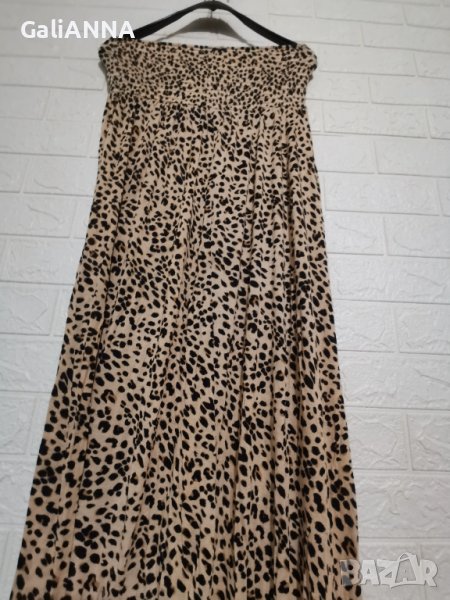ДЪЛГА ЛЯТНА РОКЛЯ ЕФЕКТЕН ДЕСЕН XL-2XL, снимка 1