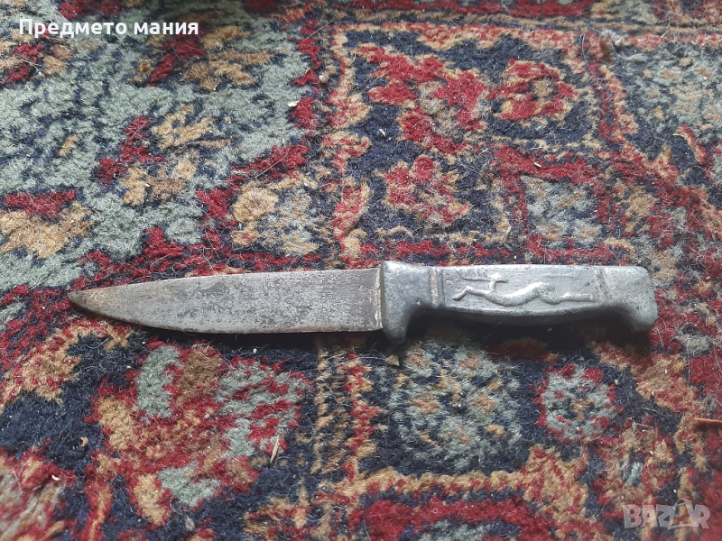 Стар Български панаирджийски нож ножче  ножка , снимка 1